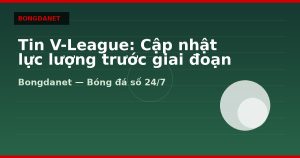 Tin V-League: Cập nhật lực lượng trước giai đoạn then chốt